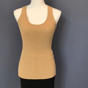 XOXO Gold shimmer sweater tank